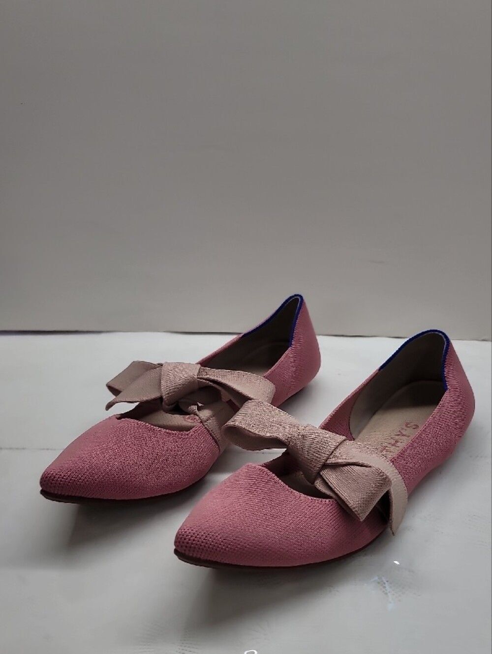 Rothy's The Rosebud Pointed Toe Bow Maryjanes Size 9.5 - Picture 3 of 11